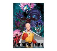 Grupo erik poster one punch man saitama vs villain - laminas decorativ