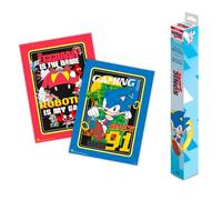 Grupo erik poster sonic, 2 posters para pared : laminas decorativas, d