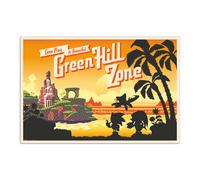 Grupo erik póster sonic the hedgehog, come play at beautiful green hi