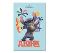 Erik Póster Disney Stitch Live Action Aloha – Lámina decorativa 61x91,5 cm a todo color