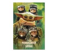 Grupo erik poster the mandalorian y grogu anzellans
