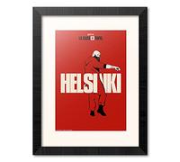 Grupo Erik Print enmarcado 30x40cm Helsinki-Lamina decorativa La Casa de Papel-Póster La casa de Papel/Print La Casa de Papel Helsinki-Decoración La casa de Papel-Producto con licencia oficial