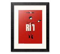 Grupo Erik Print enmarcado 30x40cm Rio - Lamina decorativa La Casa de Papel - Póster La casa de Papel/Print La Casa de Papel Rio - Decoración La casa de Papel - Producto con licencia oficial