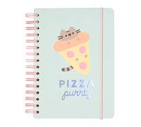 Erik Libreta A5 Pusheen niña — Cuaderno punteado Tapa dura con goma y bolsillo