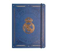 Erik Cuaderno A5 Real Madrid Premium - Tapa dura, interior punteado, banda elástica, 208 págs