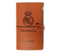 Grupo Erik Real Madrid Cuaderno de viaje - Regalos hombre | Diario de viaje, Travel Journal, Cuero sintético, Diario personal, Libreta pequeña de bolsillo, 19,6x12 cm