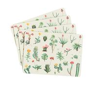 Grupo Erik Salvamantel Botanical Cacti - Set de 4 manteles Individuales - Bandeja Decorativa rígida, Resistente al Calor y a los rayones - Cactus decoración - Accesorios Grupo Erik, SET4S02