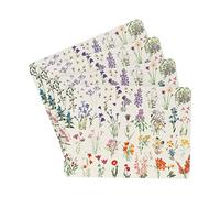 Salvamantel botanical wild flowers - set de 4 manteles individuales -
