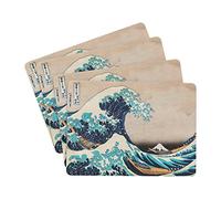 Grupo Erik Salvamantel Hokusai - Set de 4 manteles Individuales