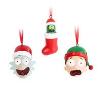Erik Set de adornos de Navidad Rick and Morty – Pack 3 figuras para árbol – Merchandising oficial