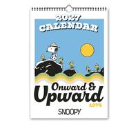 Grupo Erik Snoopy Calendario 2027 Pared Grande A3 - Almanaque 2027 | 29,7x42cm, Planificador Mensual, 12 Ilustraciones en Sobre Protector, En Inglés, Snoopy Regalos