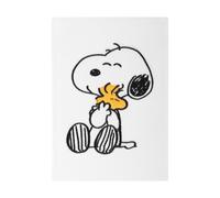 Erik Cuaderno A5 Snoopy punteado – cubiertas rígidas de felpa, marcapáginas y pegatinas