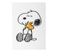 Erik Cuaderno A5 Snoopy punteado – cubiertas rígidas de felpa, marcapáginas y pegatinas