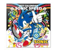 Grupo Erik Sonic Calendario 2027 Pared - Almanaque 2027 30x30cm | Planificador Mensual, 12 Ilustraciones, Póster Incluido, Sobre Protector, En 6 Idiomas, Sonic regalos