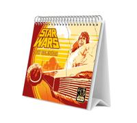 Grupo Erik Star Wars 50 Aniversario Calendario Sobremesa 2027 | Calendario Mesa, 19,5x16,5cm, Planificador Mensual, 12 Ilustraciones, 2 Formatos, Caja Protectora, En 6 Idiomas