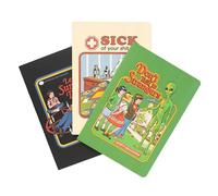 Erik Cuadernos A5 Steve Rhodes – Tapas blandas 64 págs – Pack 3 (punteado, hojas blancas, líneas)