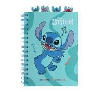 Grupo Erik Stitch Libreta A5 | Libreta con separadores, Cuaderno A5 punteado para apuntes, Material escolar y papeleria, Con Anillas, Tapa blanda, 160 págs