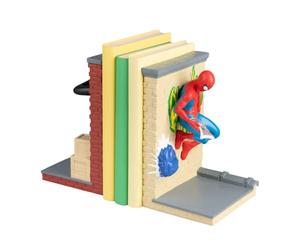 Grupo Erik Sujetalibros Spiderman - Sujeta Libros Estanteria Original | en Resina Spiderman y Miles Morales, Soporte Libros, Marvel Legends, 12,2 x 18 x 10,5cm