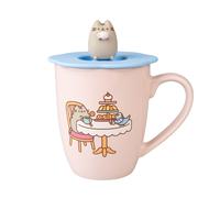 Grupo erik taza de café pusheen - taza con tapa de silicona en cerami