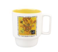 Erik Tazas de café Van Gogh – 350 ml cerámica, diseño desayuno original