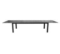 Gruppo Maruccia - Mesa XXL de aluminio extensible - 3 longitudes de 2,65 a 3,95 metros - Mesa grande para casa, jardín (antracita)