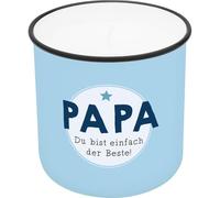 GRUSS & CO 74764 - Vela en taza con diseño de papá (porcelana, altura de 8,8 cm, diámetro de 8,4 cm), diseño de papá