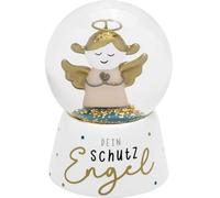 Gruss & CO Bola de ensueño Tu ángel de la Guarda | Bola de Nieve con Purpurina, Altura 6,5 cm | Regalo, Amuleto de la Suerte, Nochevieja | 74415