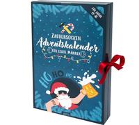 GRUSS & CO Calcetín Calendario de Adviento para hombres | Calendario con 12 pares de calcetines para hombre, prensados individualmente en 24 paquetes, tamaño 41-46, regalo divertido, regalo para