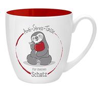 GRUSS & CO Taza antiestrés con diseño de "el tesoro" | Taza con frase 45 cl, New Bone China | Regalo para ella | 45520