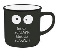 GRUSS & CO Taza de espresso con diseño Stark | Mini taza de porcelana, 10 olsas con envoltorio de regalo | regalo para amigos | 74746