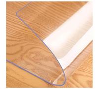 Gruytoie Mantel de Plástico Transparente 45x80cm, Protectora De Mesa De PVC Transparente, Mantel Transparente Impermeable Rectangular, Protector de Mesa Transparente de 1.5mm de Grosor,