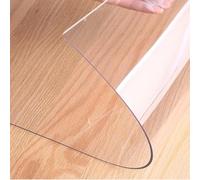 Gruytoie Mantel Transparente Rectángulo 100x100cm, Transparente PVC Protector Mesa Espesor 1mm, Mantel Impermeable Transparente Limpiable, para la Cocina el Comedor