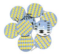 GRV Bombilla de repuesto halógena de dos pines G4 24-2835smd LED bombilla luz SUPER brillante RV camping - car armario inferior plafón DC12V blanco cálido paquete de 10 PCS