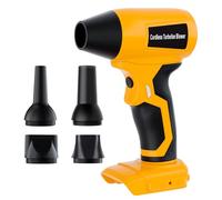 GRVODFRTA Soplador de polvo inalámbrico compatible con batería Dewalt de 20 V máximo, soplador de hojas eléctrico de aire comprimido, ventilador turbo jet con boquillas para soplar hojas y polvo