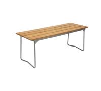 Grythyttan Stålmöbler Banco 8 Teca-estructura de acero galvanizado en caliente