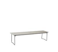 Grythyttan Stålmöbler Banco 9 Roble blanco lacado-170 cm-estructura galvanizada en caliente