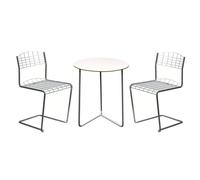 Grythyttan Stålmöbler Conjunto de mesa y sillas High Tech - Ø60 cm