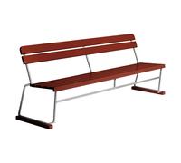 Grythyttan Stålmöbler Sofá 5 Roble lacado en rojo oscuro - estructura galvanizada en caliente