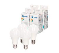 gsc evolution - Bombilla wifi Inteligente LED compatible con Alexa & Google home| 9w E27 Regulable 2700-6500K | 20.000 h de vida | Funciona con SmartLife | 800 Lm | Pack 4