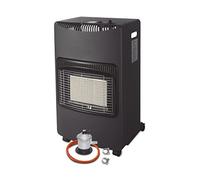 GSC EVOLUTION - Estufa de Gas Butano 4200W + Kit de conexión - Triple sistema de Seguridad, Plegable, Cerámica, Llama Azul, 3 modos, 20-80m²