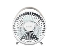 GSC EVOLUTION - MINI VENTILADOR SOBREMESA USB TAPRI Ø14CM 5W BLANCO/NEGRO White