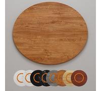 GSKFXJ 50cm 60cm 80cm Mesa Giratoria De Comedor Grande Plato Giratorio De Madera Lazy Susan, Bandeja Giratoria para Cocina, Grueso Y Duradero(Golden Oak,75cm/30in)