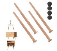GSKFXJ Juego De 4 Patas De Muebles De Madera 10 30 45 70cm Pata De Mesa Cónicas para Mesa De Centro, Patas De Repuesto para Sofás Camas Gabinetes(55cm/22in)