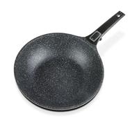 GSW 167826 Easy Click - Wok (28 cm, aluminio, plástico), color negro