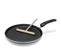 GSW 456722 - Sartén de inducción para crepes gris/negro, incluye repartidor de masa, aluminio, 43,7 X 26,2 x 2,0 cm