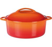 GSW 717243 Shadow - Olla con Tapa, 4 L, Hierro Fundido, Naranja/Crema, 24 cm, 1 unidad