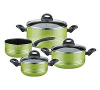 GSW 800396 Milano - Juego de 4 Piezas, Aluminio, Verde, 24 cm, 7 Unidades