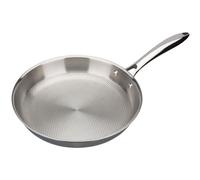 GSW 975346 - Sartén INOXAAL PLUS de tres capas - 28 cm - Acero inoxidable 18/10 - Base con panal - Asas remachadas