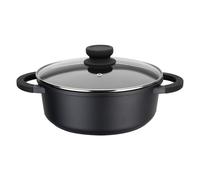 GSW Cacerola con Tapa 24 cm 2,7 L Inducción Silcoguss Noir