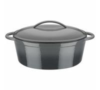 GSW Cacerola de hierro fundido macizo Ovalada Gris Shadow